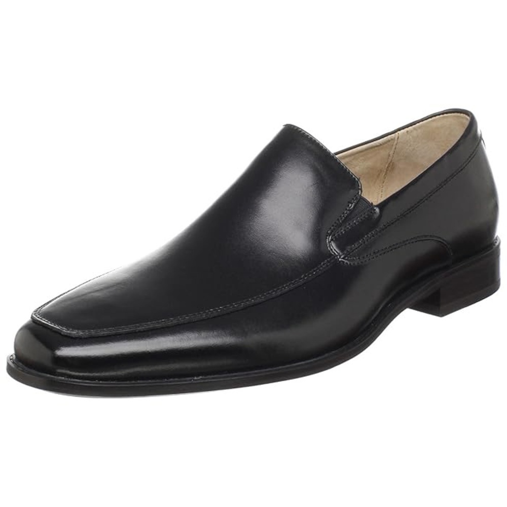 Stacy Adams Men’s Jonah Black Leather Slip On Casual Dress Shoes/Loafers Size 8